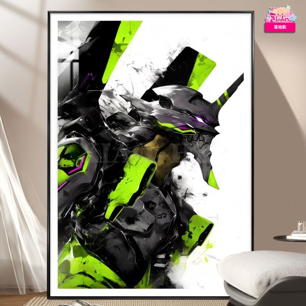 【海外代購】阿喵畫社 墨染 初號機 福音戰士8k超清裝飾畫 