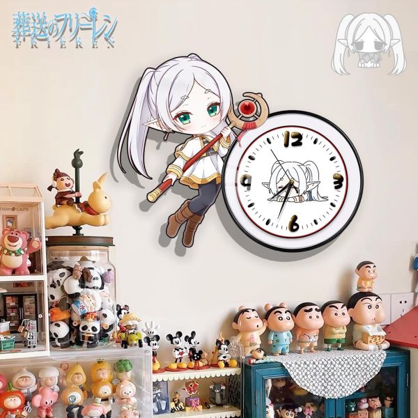 【海外代購】阿喵畫社 芙莉蓮鐘錶 新品靜音異形時鐘 