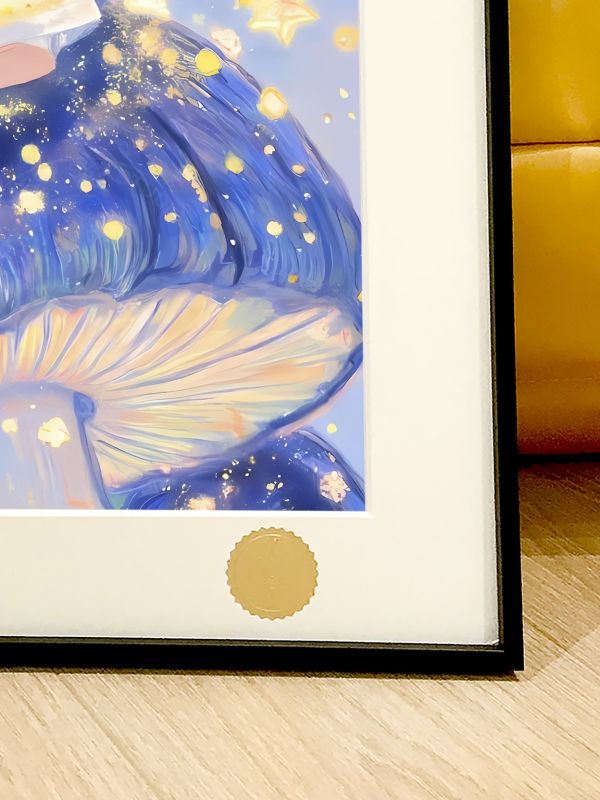 【海外代購】星空《星星拉布布》LABUBU潮流藝術版畫動畫二次元裝飾畫 