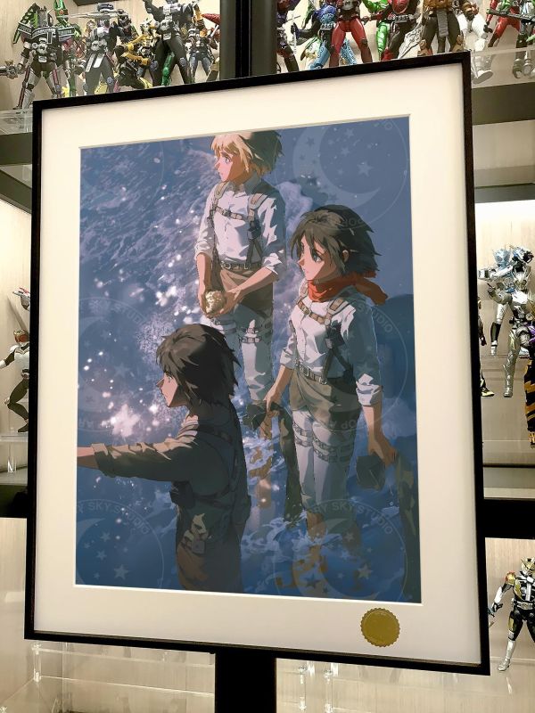【海外代購】星空 《大海》艾倫進擊的巨人三笠利威爾兵長Eren調查兵團動畫裝飾畫 