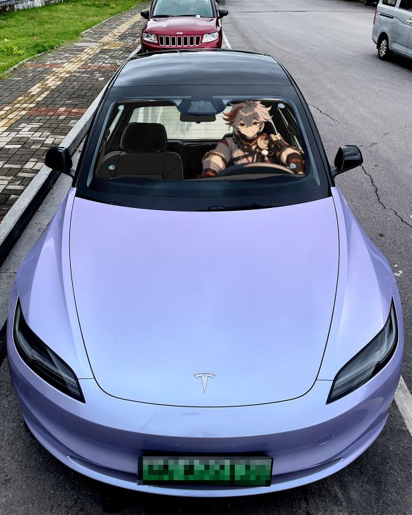 【海外代購】千鳥社 《汽車前擋遮陽—萬葉與鍾離》 夏季汽車遮陽防曬前擋開車二次元原神楓原萬葉鍾離岩王帝君 