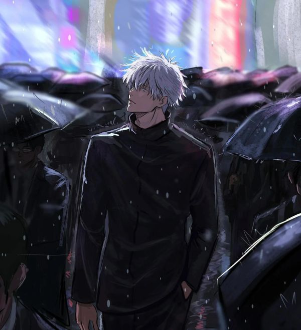 【海外代購】H2工作室 《雨中五條悟》咒術回戰裝飾畫 