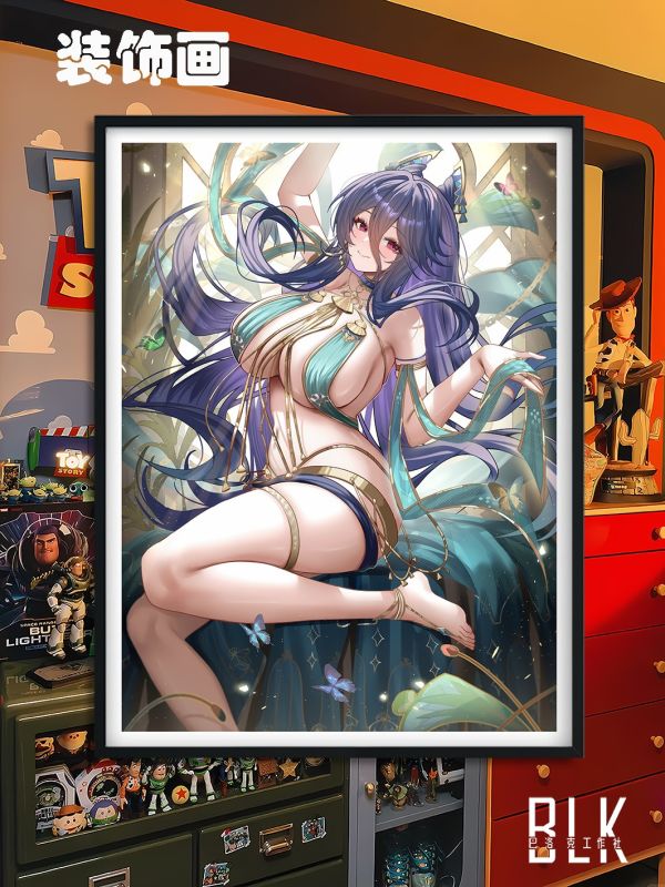 【海外代購】巴洛克 動漫藝術裝飾畫/壓克力冰箱貼 碧藍航線 濟安 