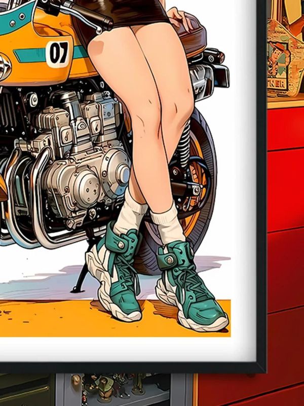 【海外代購】巴洛克 《機車布瑪》七龍珠超級賽亞人裝飾畫冰箱貼 