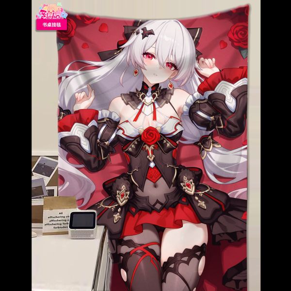 【海外代購】阿喵畫社 玫瑰禮服 德麗莎 8k雙聯組合高清裝飾畫 