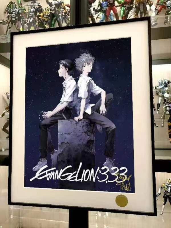 【海外代購】星空《碇真嗣渚薰》新世紀福音戰士eva明日香初號機裝飾畫 