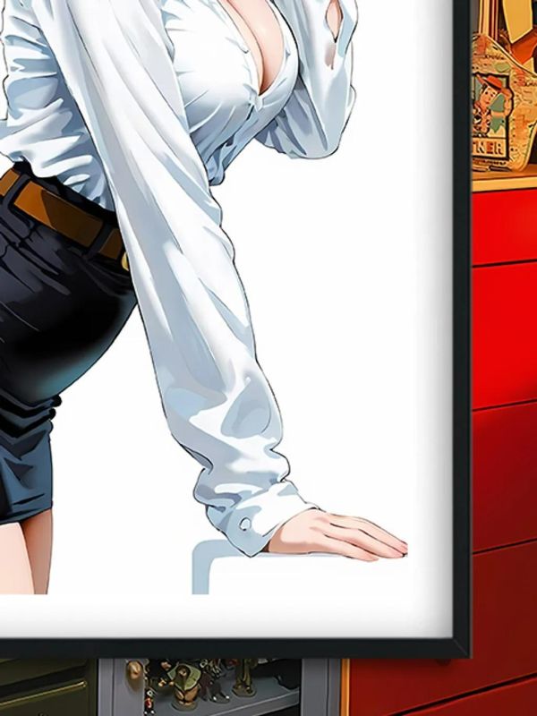 【海外代購】巴洛克 《18號老師》拉姿麗七龍珠人造人裝飾畫冰箱貼 