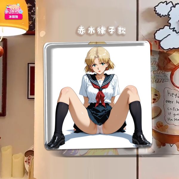 【海外代購】阿喵畫社 動畫冰箱貼第七十九彈EVA校服系列 高透壓克力磁吸冰箱貼 