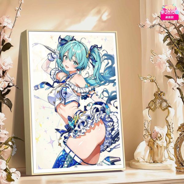 【海外代購】阿喵畫社 絕唱 初音未來 8k超大高清裝飾畫 午睡毛毯 床頭地墊 