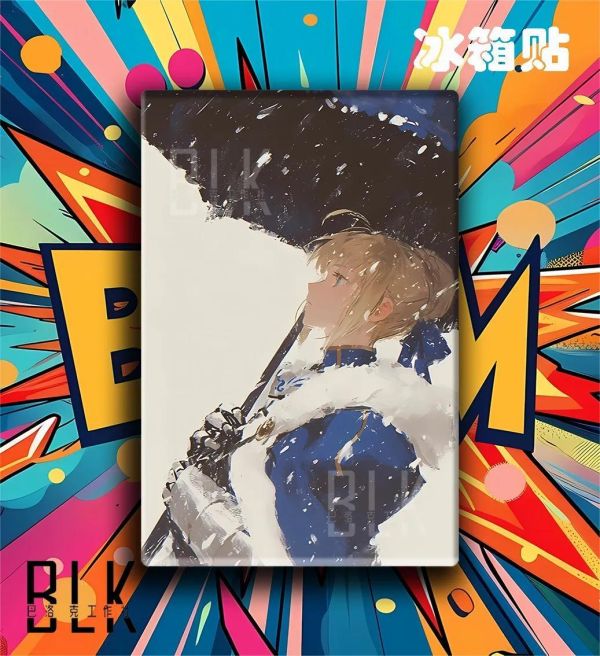 【海外代購】巴洛克《冬日saber》吾王saber裝飾畫冰箱貼 
