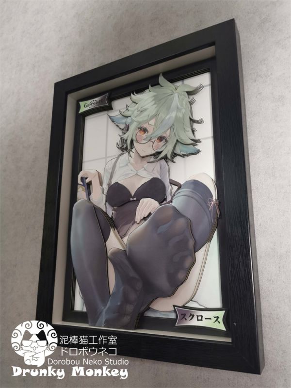 【海外代購】【33CM】泥棒貓 砂糖 迷你尺寸可月兌立體畫01 