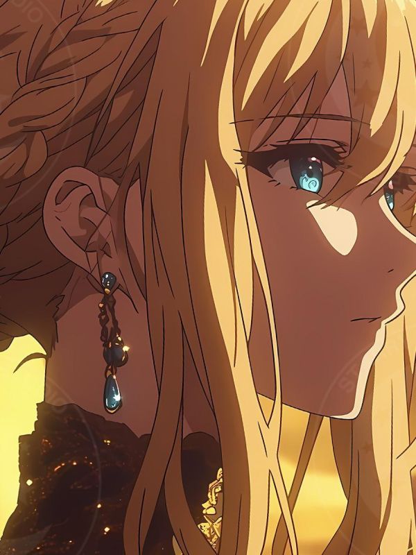 【海外代購】星空 《金光薇爾莉特》伊芙加登Violet薇妹紫羅蘭永恆花園動畫二次元裝飾畫 