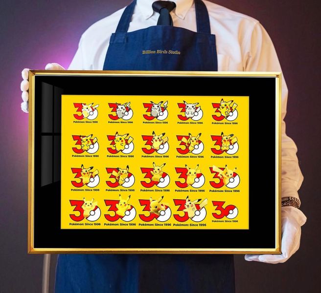 【海外代購】千鳥社 《寶可夢30週年》皮卡丘精靈球午睡毯地毯裝飾畫 午睡毯 地毯 