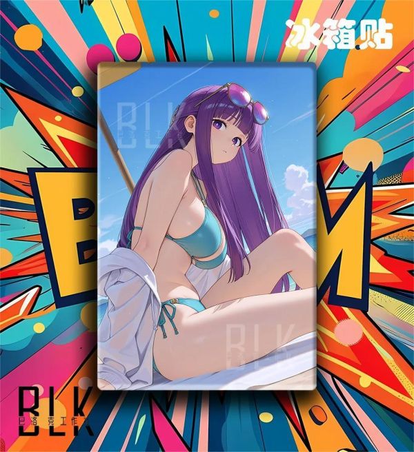 【海外代購】巴洛克 《沙灘菲倫》葬送的芙莉蓮裝飾畫冰箱貼 