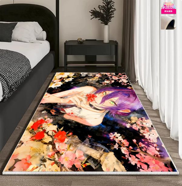 【海外代購】阿喵畫社 花海 蕾塞 超清八宮格卡磚背景牆 發光滑鼠墊 午睡毛毯 床頭地墊 冰箱貼 