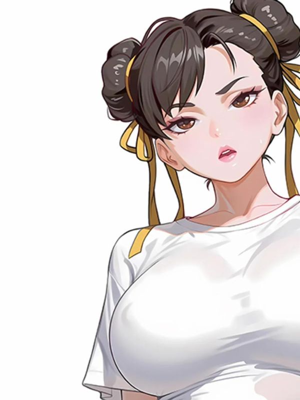 【海外代購】巴洛克《白色春麗》街頭霸王裝飾畫冰箱貼 