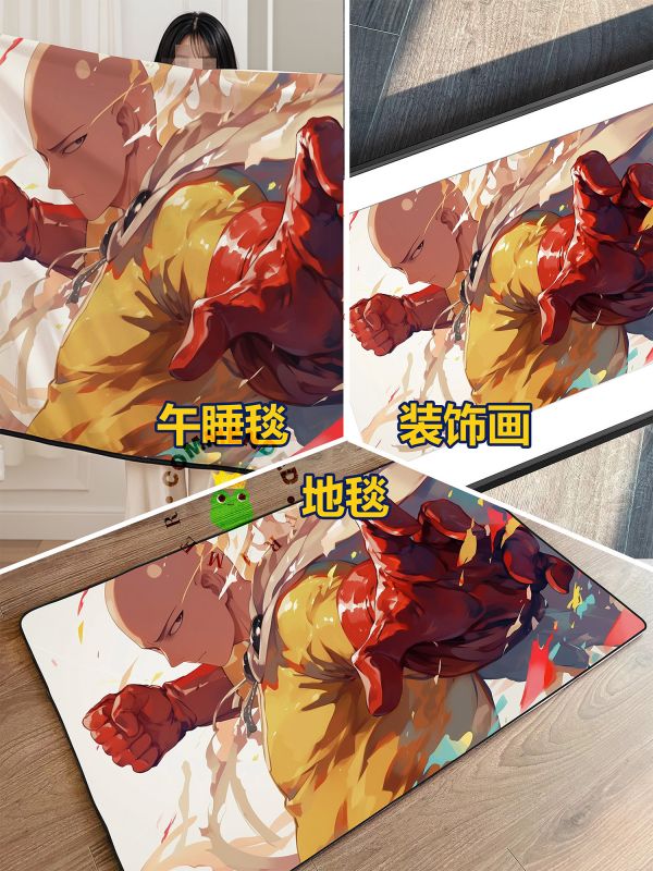 【海外代購】皇呱 《認真的一拳》一拳超人埼玉老師禿頭披風俠認真的一拳週邊裝飾畫 