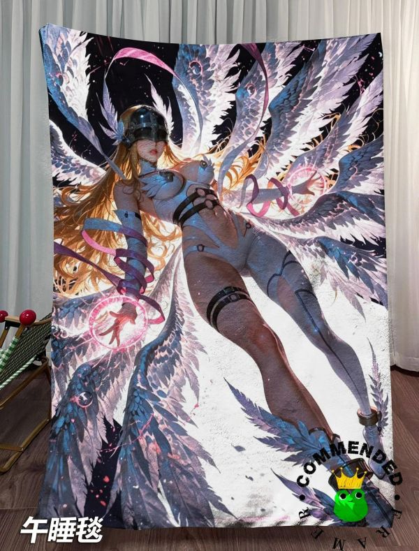【海外代購】皇呱 《星穹下的天使》數碼寶貝星穹下天女獸同人周邊裝飾畫 午睡毯 地毯 