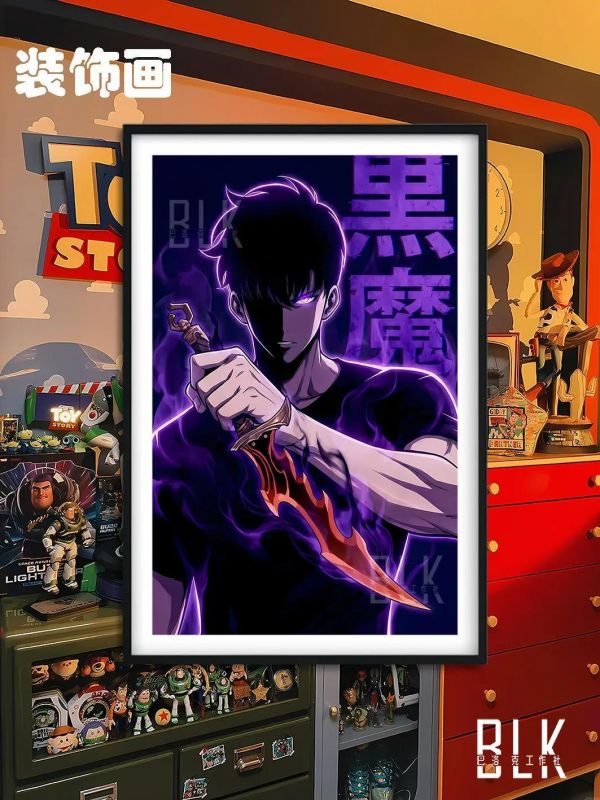 【海外代購】巴洛克《黑魔程肖宇》我獨自升級裝飾畫冰箱貼 