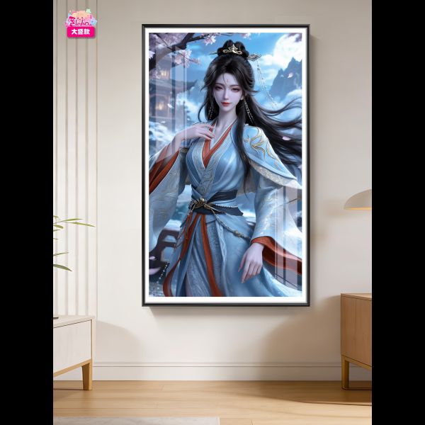 【海外代購】阿喵畫社 凡人修仙傳 南宮仙子 新品12K主題超清裝飾畫 
