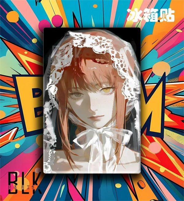 【海外代購】巴洛克 《花嫁瑪奇瑪》電鋸人裝飾畫冰箱貼 