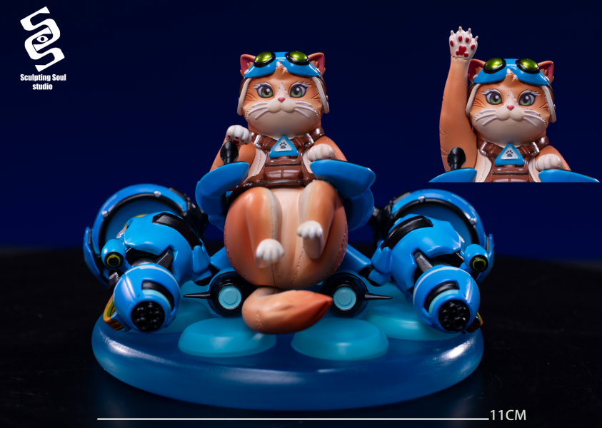【預定】塑魂工坊 Sculpting Soul 守望先鋒 overwatch 中了睡針的飛天貓Jetpack Cat 