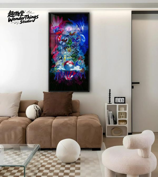 【海外代購】趣物堂《傳說中的寶可夢》晶瓷裝飾畫 