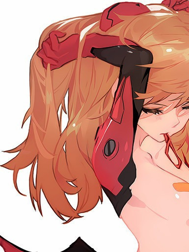 【海外代購】巴洛克《閉眼明日香》新世紀福音戰士Asuka裝飾畫 