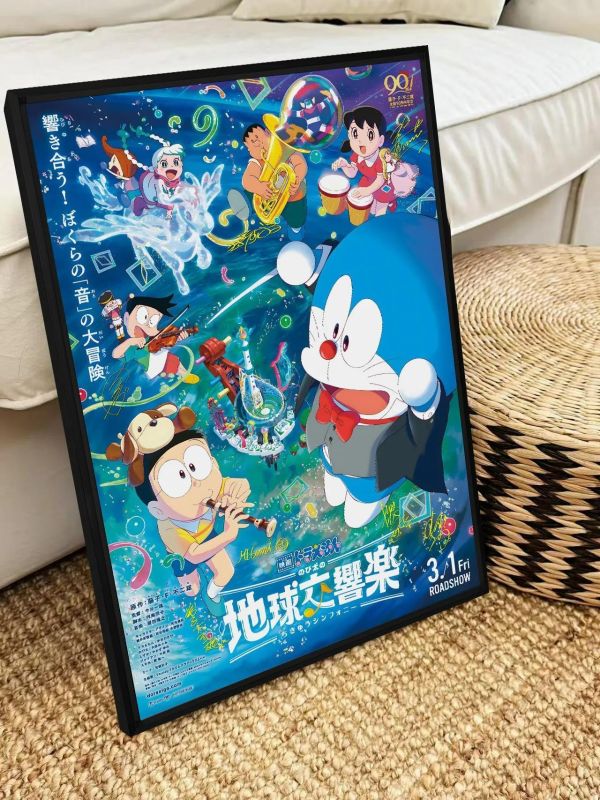【海外代購】千鳥社《哆啦A夢：大雄的地球交響樂》聲優簽名裝飾畫 