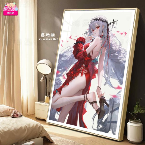 【海外代購】阿喵畫社 明日方舟 回眼 濁心斯卡蒂 8k主題高清裝飾畫 