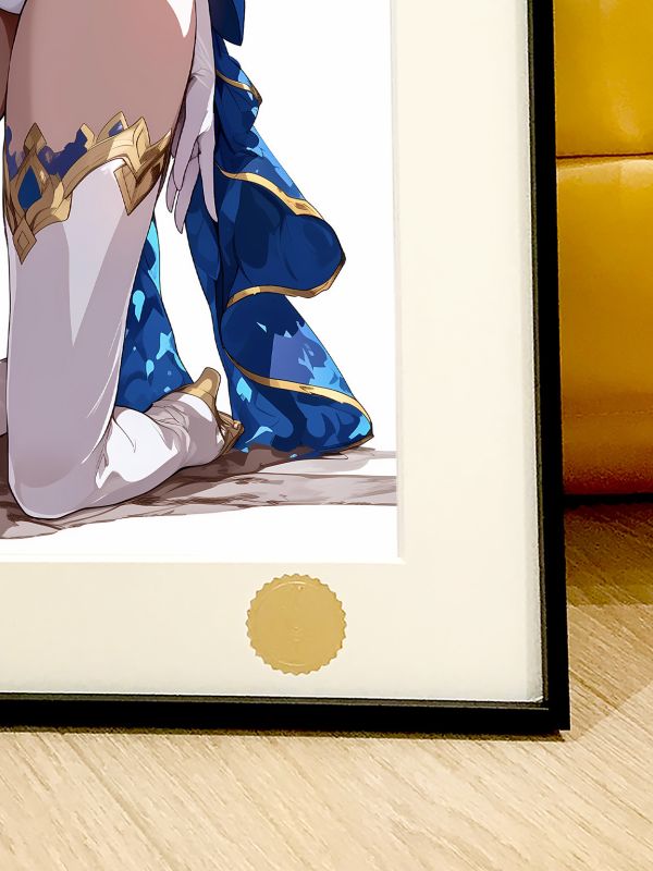 【海外代購】星空 《跪姿saber》阿爾托莉雅·潘德拉貢吾王Fate騎士王亞瑟王動畫二次元裝飾畫 