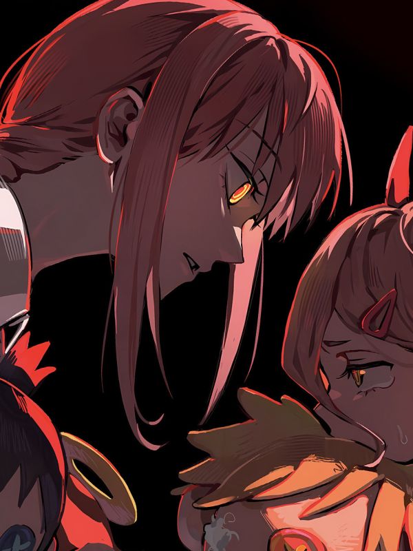 【海外代購】星空 《鏈鋸人布娃娃》瑪奇瑪Makima帕瓦電次早川秋電鋸人蕾塞篇動畫裝飾畫