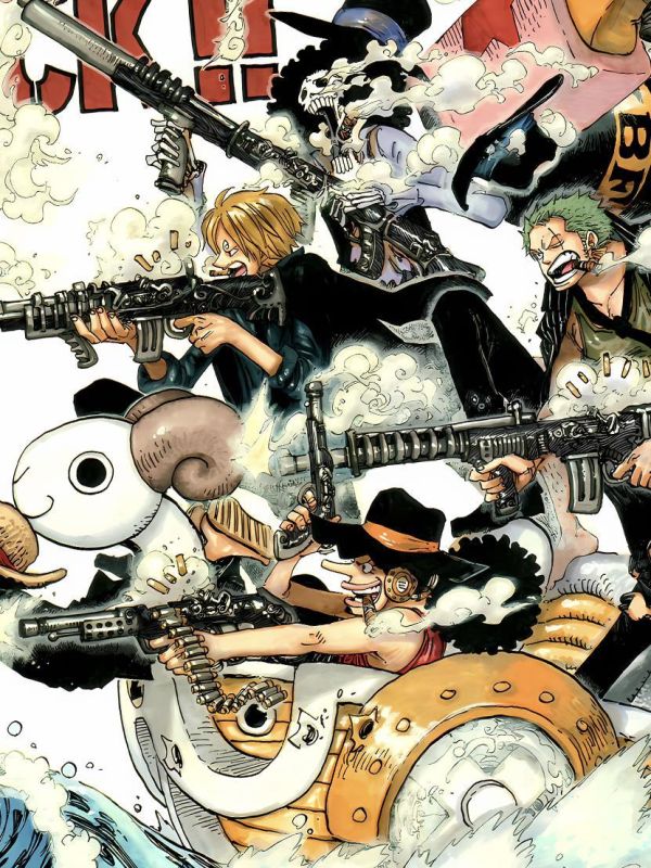 【海外代購】星空 《小梅利號出擊》海賊王路飛索隆娜美山治喬巴羅賓one piece動漫裝飾畫 