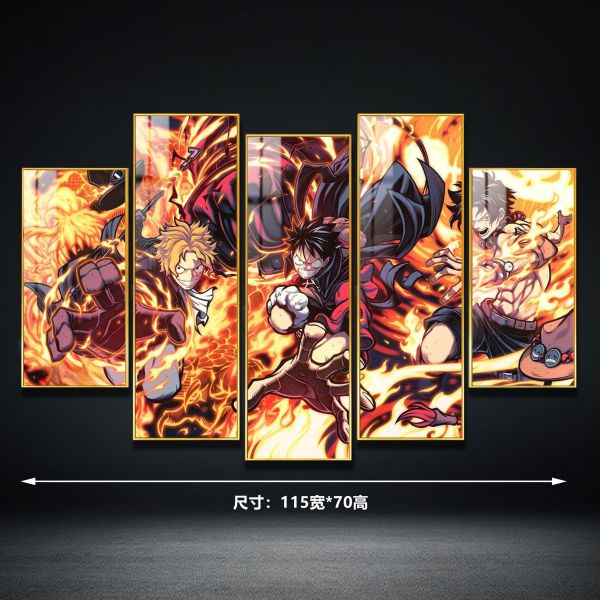 【海外代購】阿喵畫社 火拳三兄弟 異形套組裝飾畫 