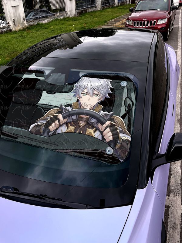【海外代購】千鳥社 《汽車前擋遮陽—白厄》二次元汽車遮陽防曬前擋開車白厄崩壞星穹鐵道卡厄斯蘭那 