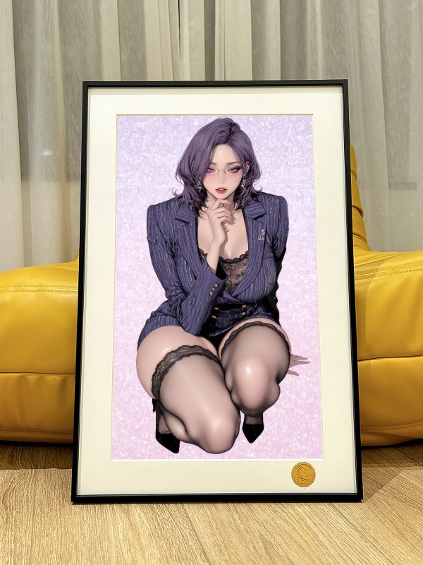 【海外代購】星空 《坐姿組長》Kim Mi-jung美麗新世界韓漫金組長動畫二次元裝飾畫 