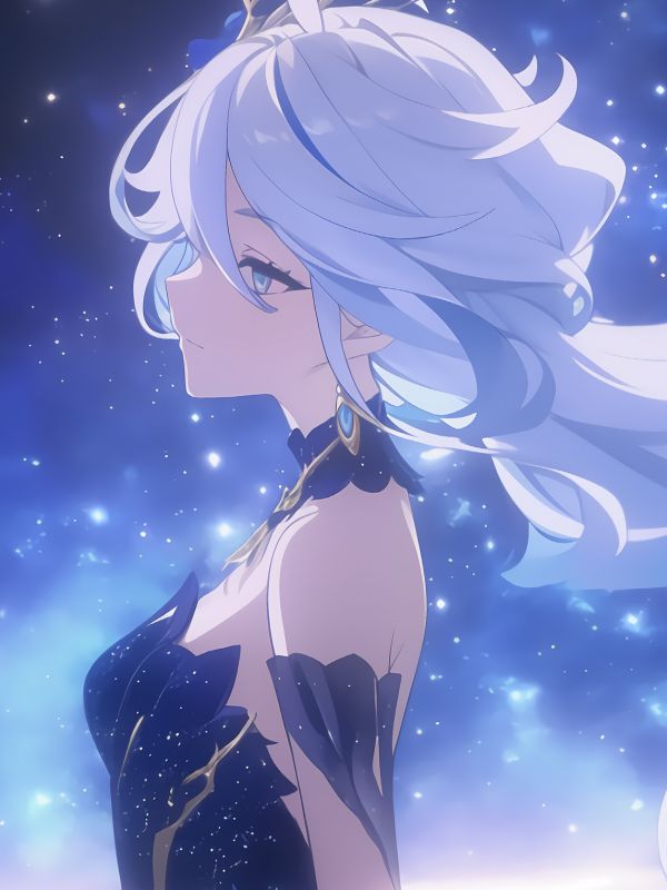 【海外代購】星空 《水神芙寧娜》原神芙卡洛斯Furina動畫二次元裝飾畫 