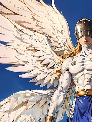 【海外代購】巴洛克 《天使獸》數碼寶貝Angemon高石岳阿武太一暴龍獸Digimon動漫裝飾畫冰箱貼 