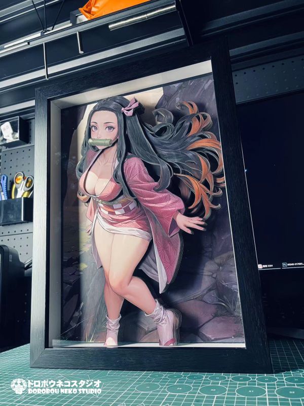 【海外代購】泥棒貓 DSMG-062 Nezuko 爐門你豆子 立體裝飾畫 
