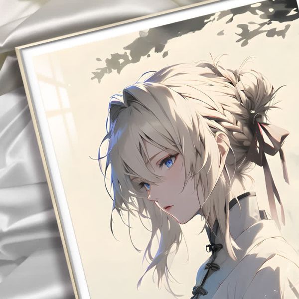 【海外代購】阿喵畫社 紫羅蘭永恆花園 墨染 薇爾莉特 裝飾畫 