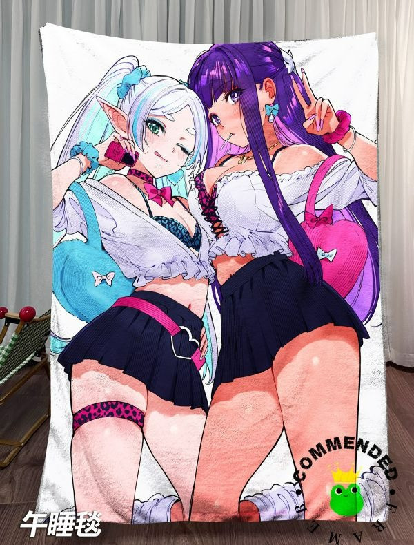 【海外代購】皇呱 《辣妹芙莉蓮菲倫》葬送的芙莉蓮裝飾畫 午睡毯 地毯 