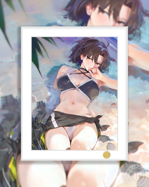 【海外代購】H2 《泳裝兩儀式》FGO玉兔空境界二次元裝飾畫 