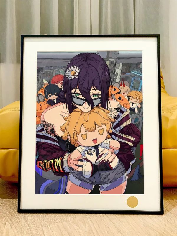 【海外代購】星空《娃娃機蕾塞》Chainsaw Man電鋸人裝飾畫 