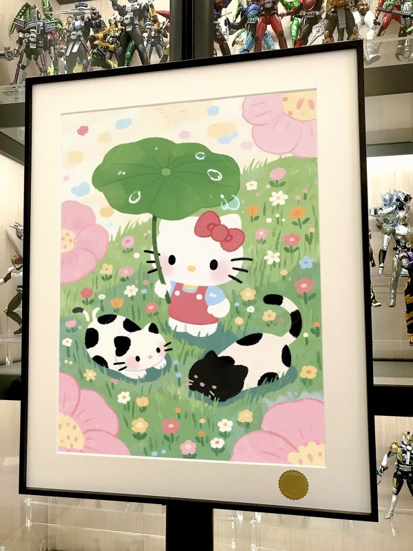 【海外代購】星空 《乳牛Kitty貓》Hello Kitty凱蒂貓吉蒂貓裝飾畫 