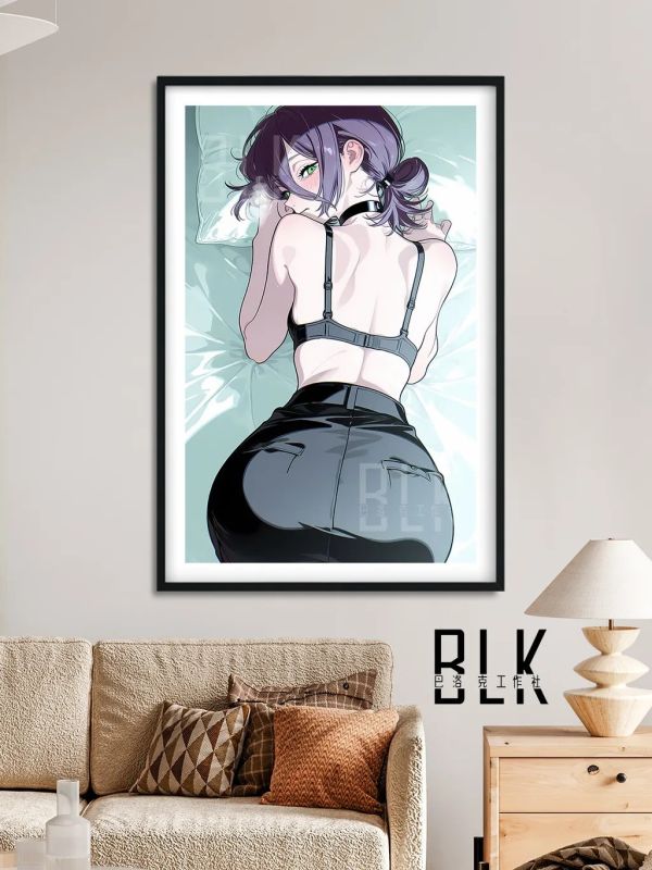 【海外代購】巴洛克 《臥室蕾塞》鏈鋸人蕾塞篇裝飾畫冰箱貼 