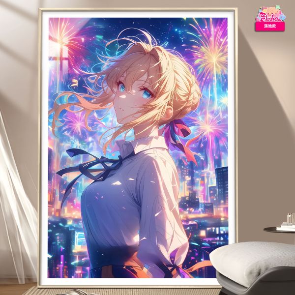 【海外代購】阿喵畫社 煙火 薇爾莉特 超清裝飾畫 