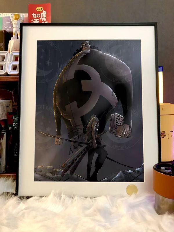 【海外代購】星空  索隆vs大熊 裝飾畫 