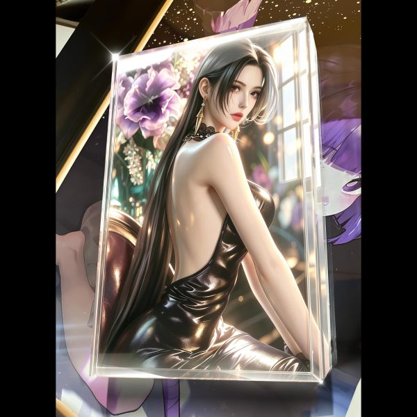 【海外代購】阿喵畫社 絕色天香 魅影女帝-漢庫克 新品8K主題超清裝飾畫 冰箱貼 透明卡磚 