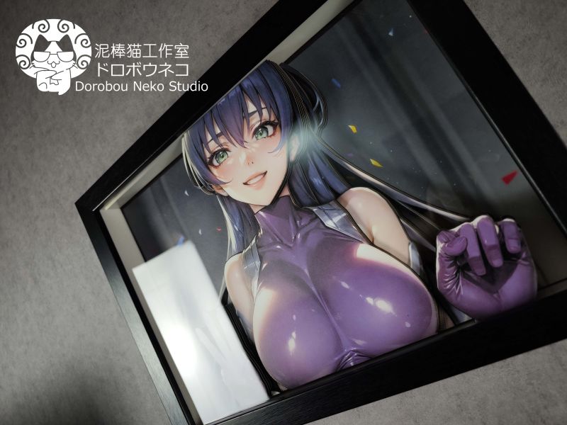 【海外代購】【46*34CM】泥棒貓 DSHT-001 對魔忍 Asagi  可月兌換臉 立體畫 