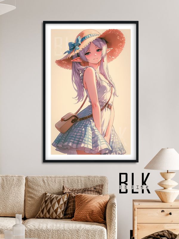 【海外代購】巴洛克 《秋日芙莉蓮》葬送的芙莉蓮Frieren菲倫動漫裝飾畫 